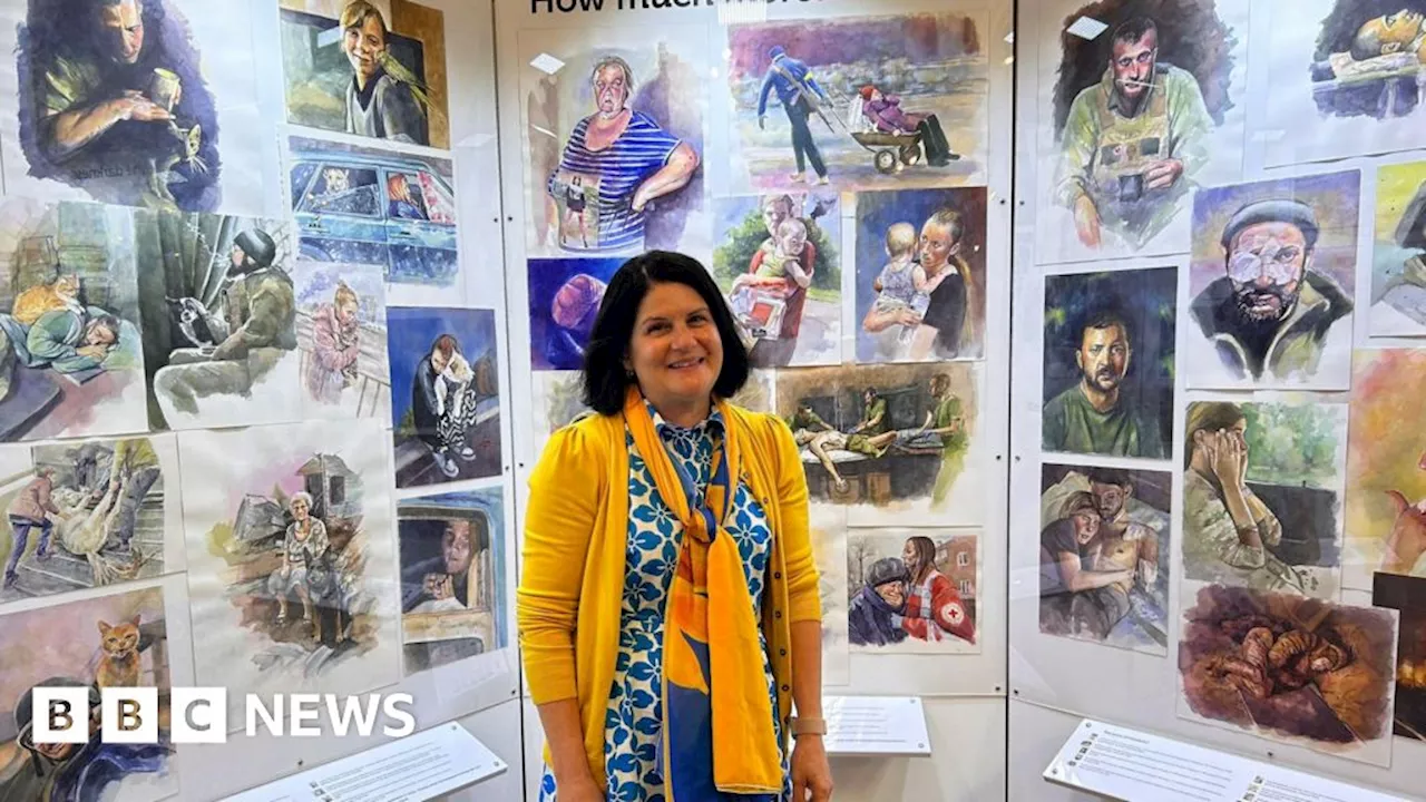 Cornwall artist paints tribute to Ukraine's 'resilience'