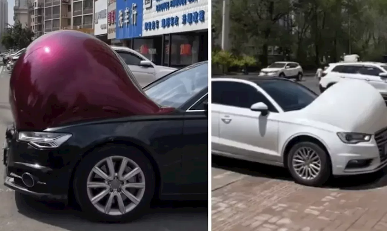 Check that bulge: China heatwave causes car wraps to swell