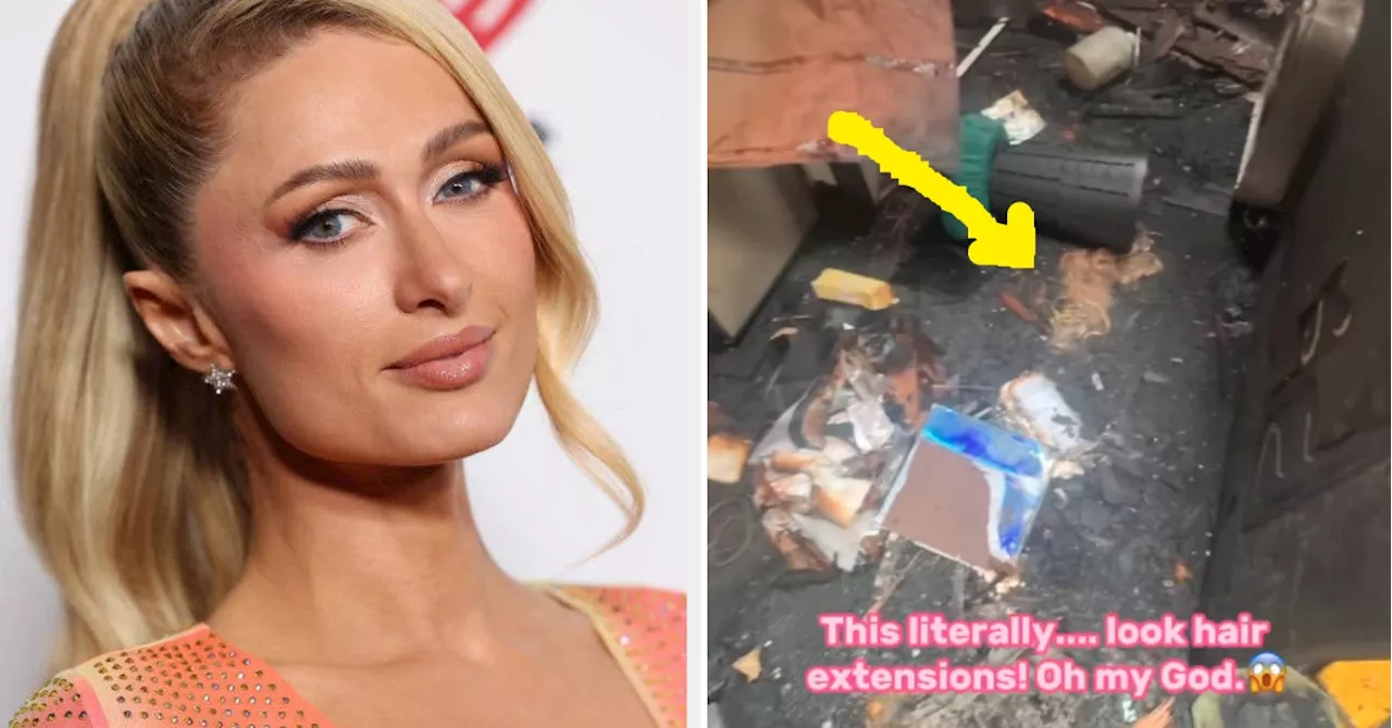 Paris Hilton's Trailer Fire Aftermath Photos And Video