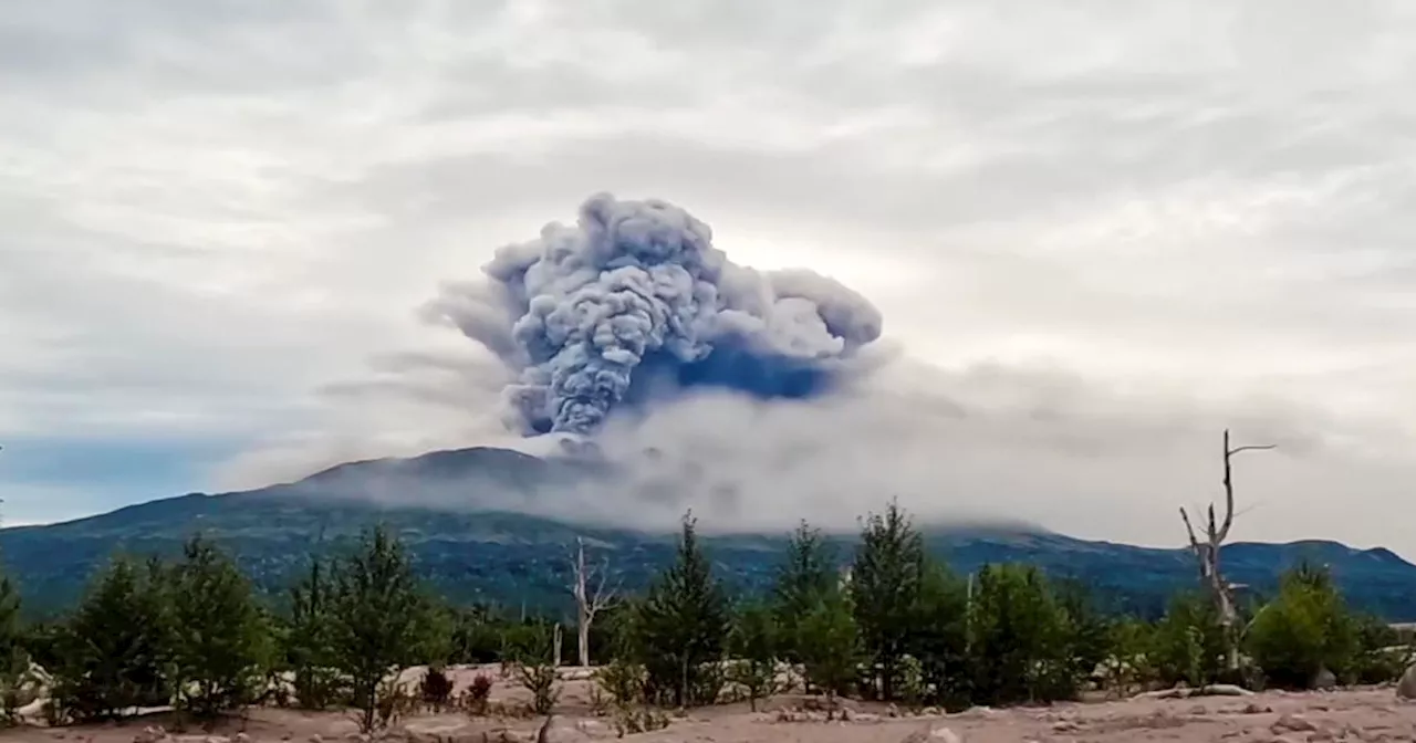 Shiveluch volcano erupts in Russia after powerful magnitude-7.0 earthquake