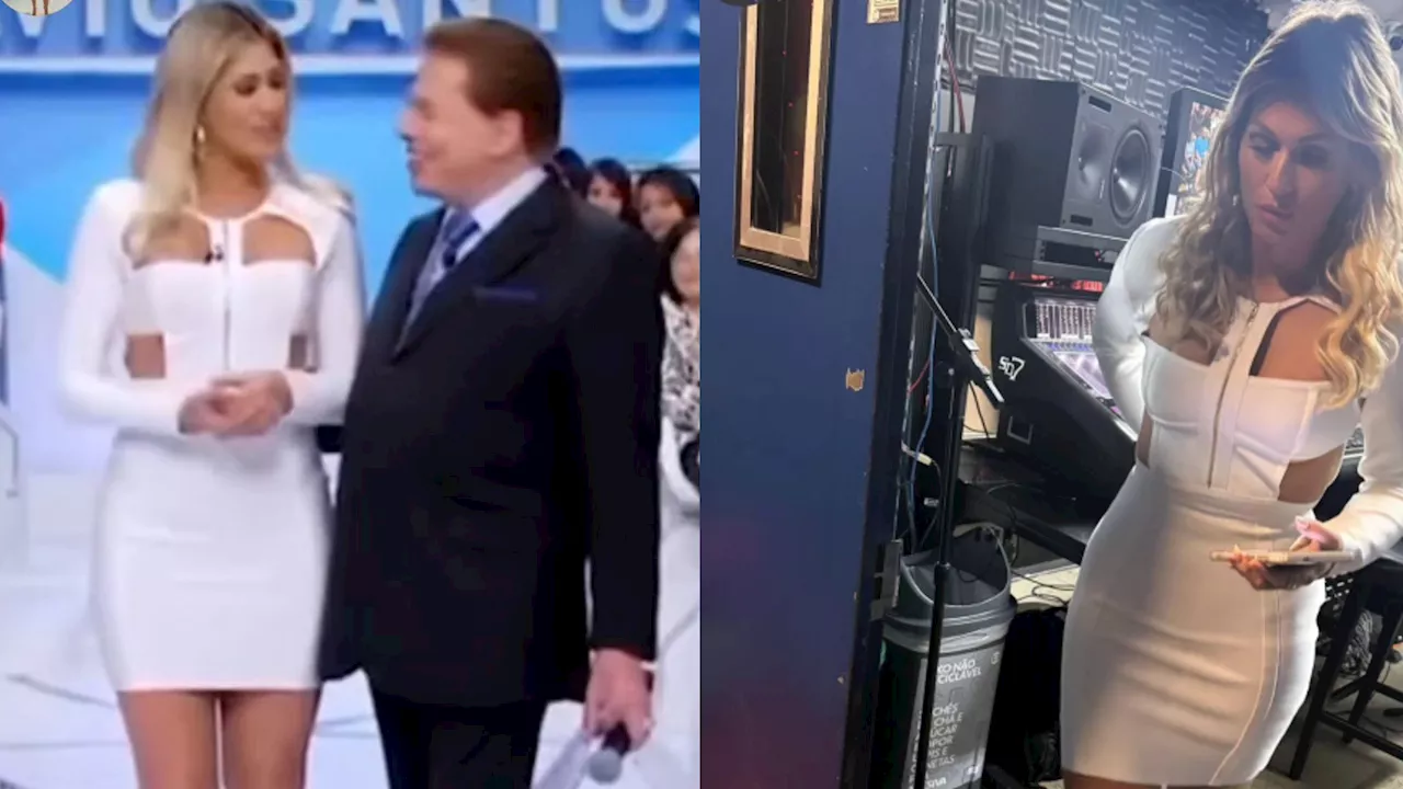 Lívia Andrade homenageia Silvio Santos repetindo vestido; entenda