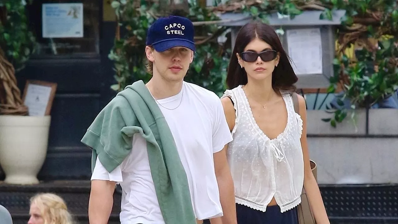 Austin Butler celebrates his 33rd birthday on a romantic date with girlfriend Kaia Gerber in New...