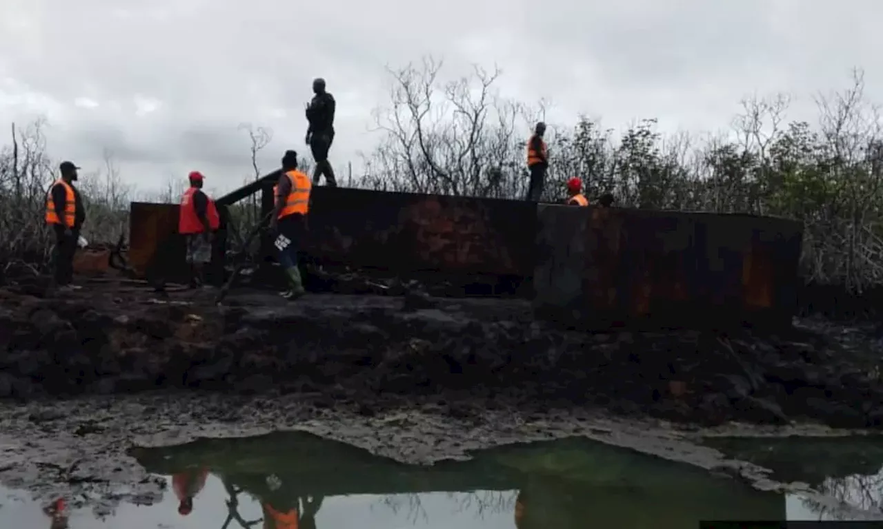 Troops seize wooden boats, destroy over 40 illegal refining sites in Niger Delta