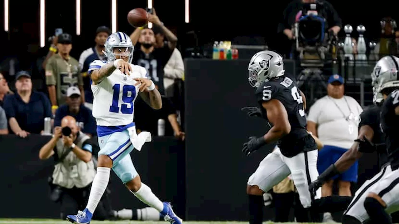 Cowboys-Raiders takeaways: QB Trey Lance finds his rhythm