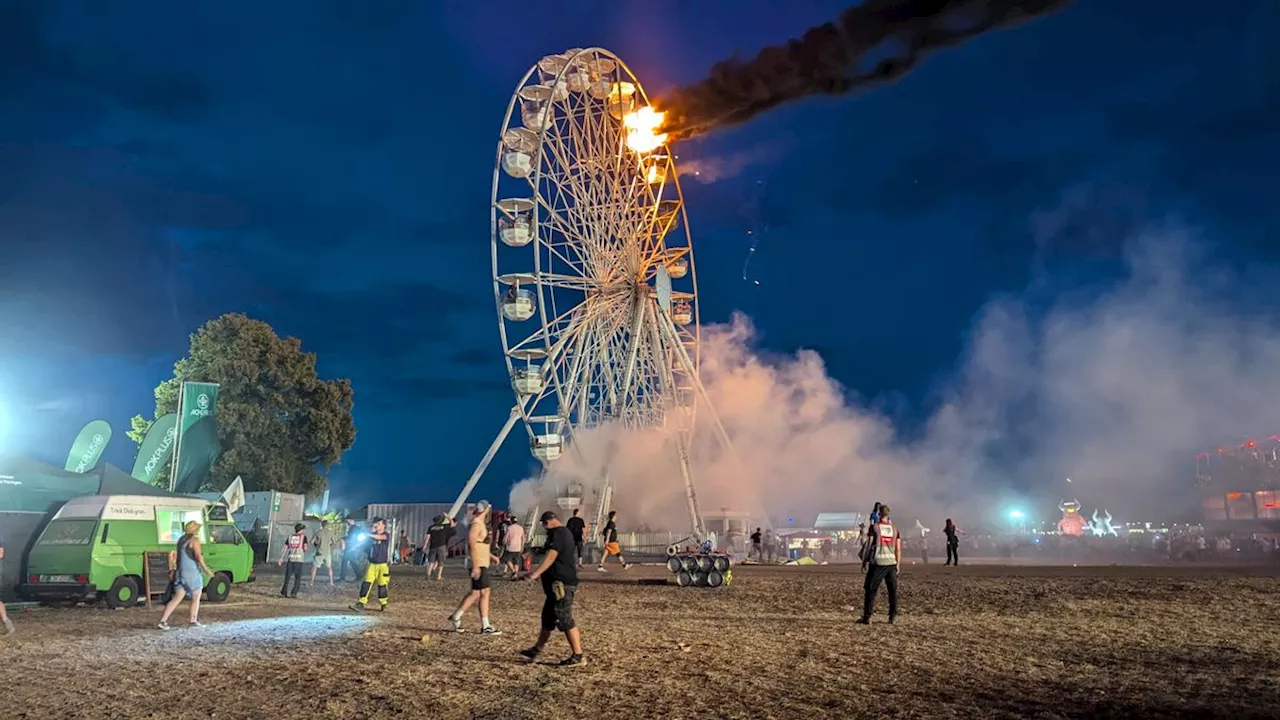 Unglück auf dem Highfield-Festival: Riesenrad-Betreiber: Brand brach bei Fahrgastwechsel aus