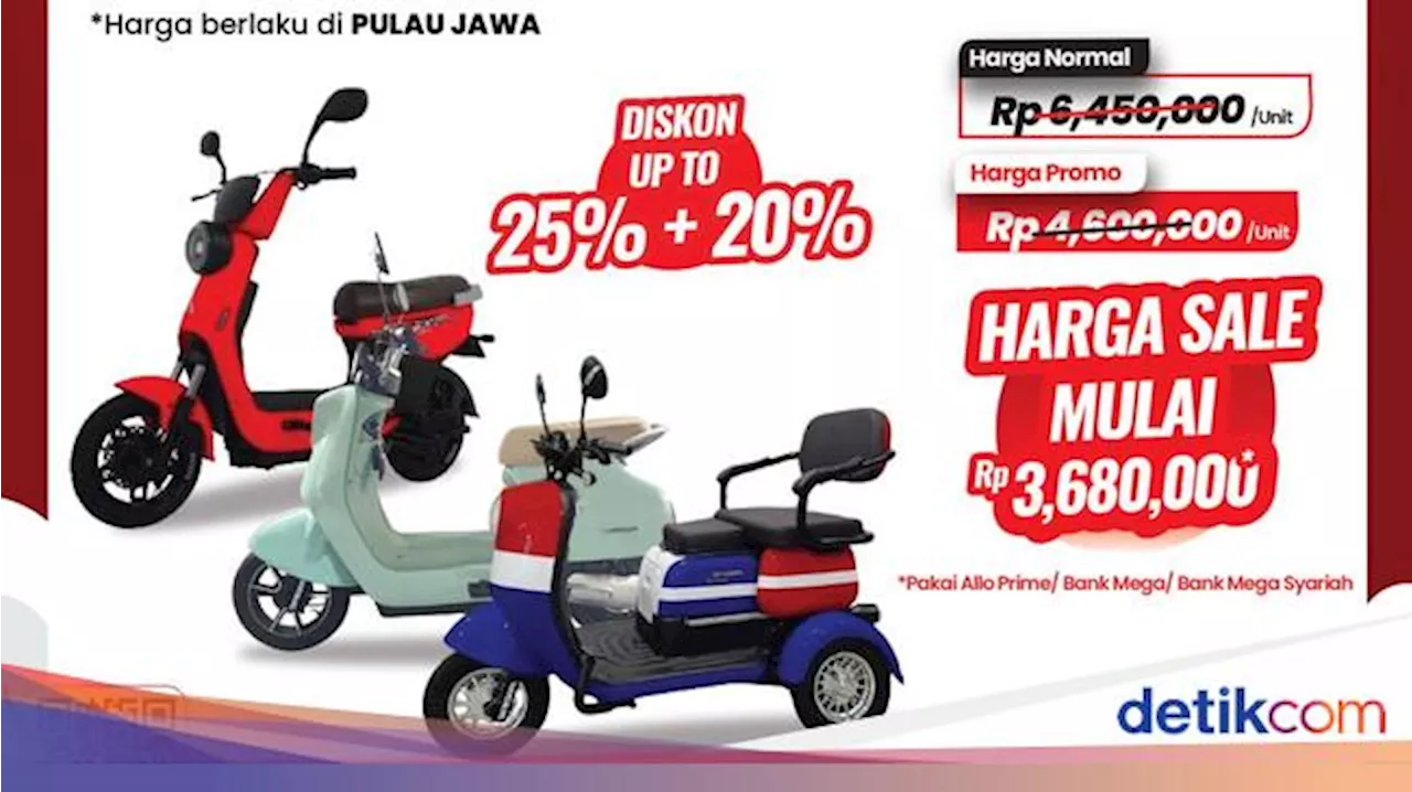 Di Transmart Full Day Sale, Beli Sepeda Listrik Bisa Hemat Rp 2,7 Juta