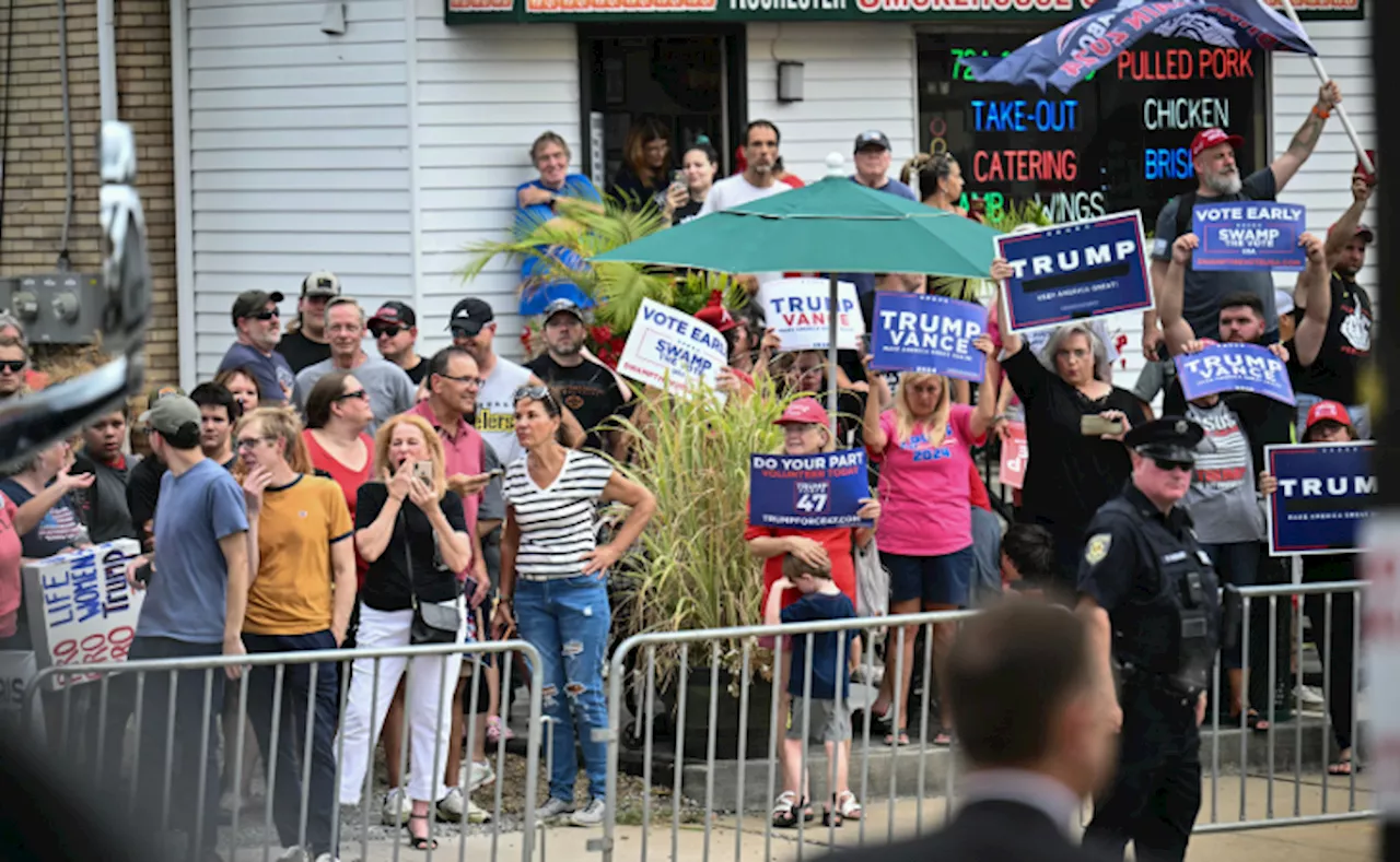 Contraofensiva de Trump en estados clave durante convención demócrata