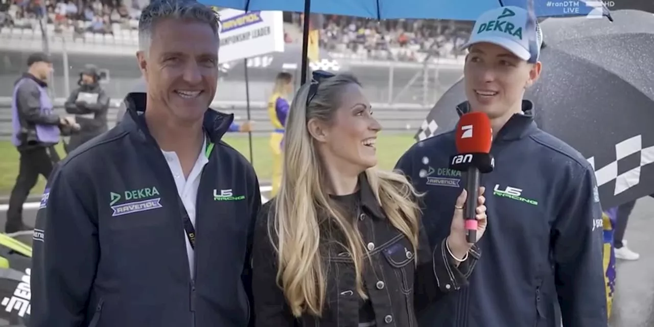 Als Sohn David über Rennfahren scherzt, kann Ralf Schumacher nur lachen