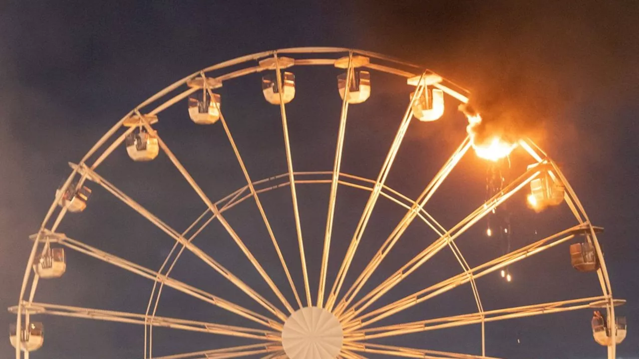 Highfield-Festival in Leipzig: Riesenrad stand in Flammen