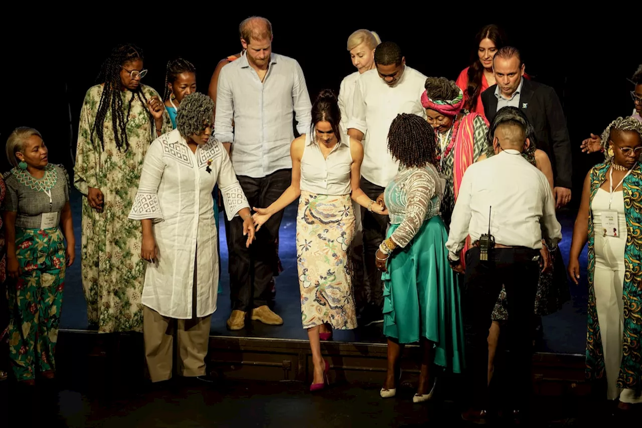 Prince Harry and Meghan meet with Afro-Colombian leaders to wrap up their first visit to Colombia