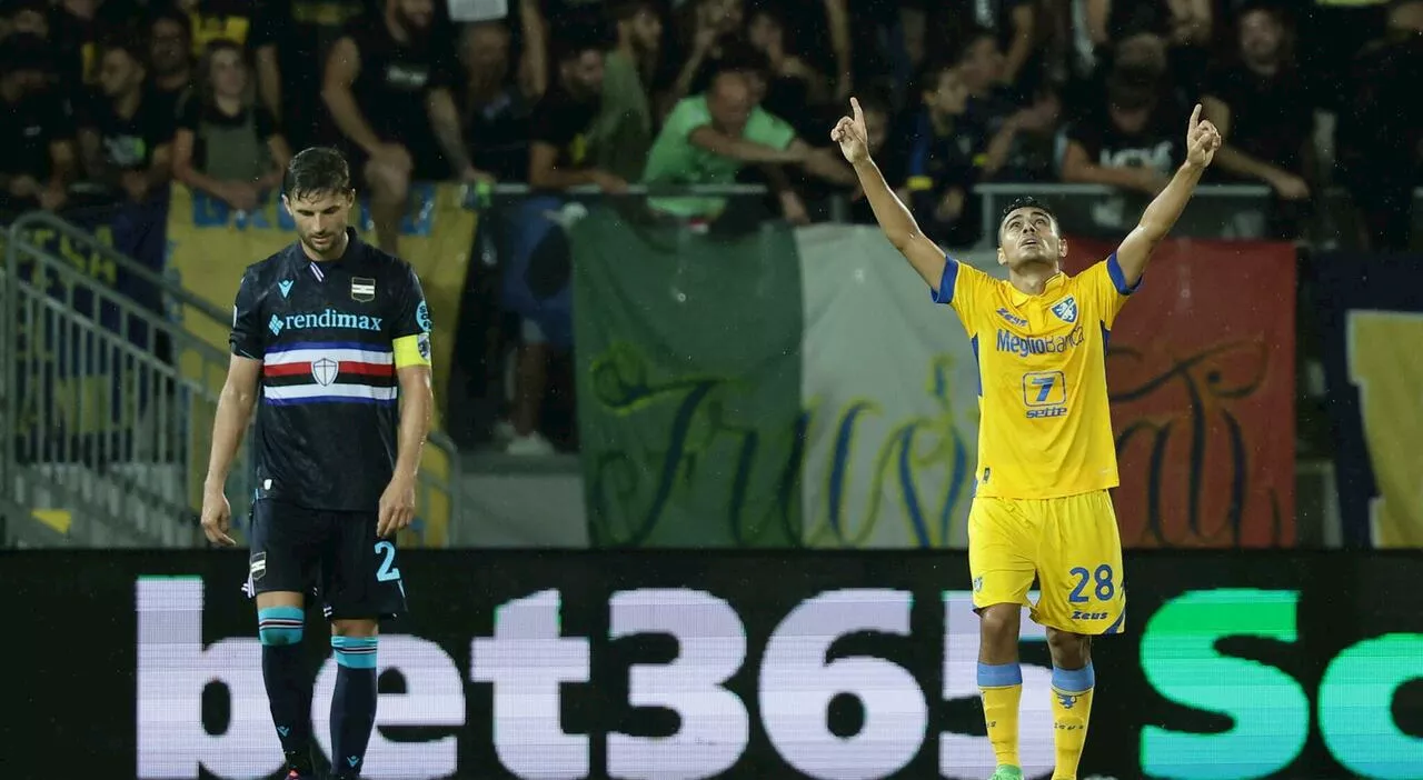 Frosinone, girandola di emozioni e gol allo Stirpe: il debutto contro la Sampdoria finisce 2-2