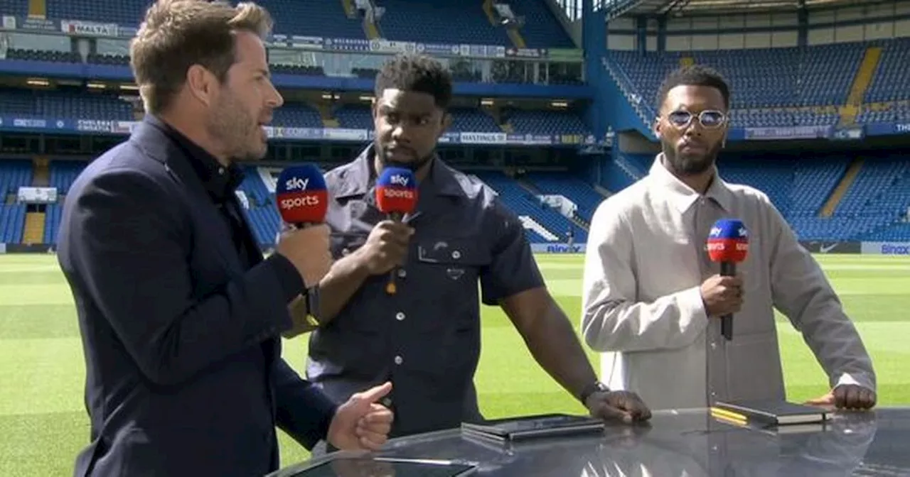 Micah Richards doesn't know where to look amid Jamie Redknapp ridicule