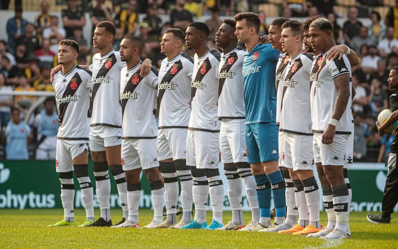 Vasco sofre gol nos acréscimos e empata com Criciúma fora de casa