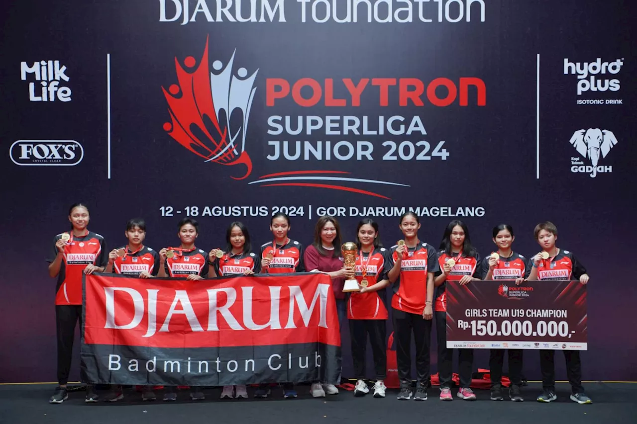 Sapu Bersih 4 Piala Bergengsi, PB Djarum Ukir Sejarah Polytron Superliga Junior 2024