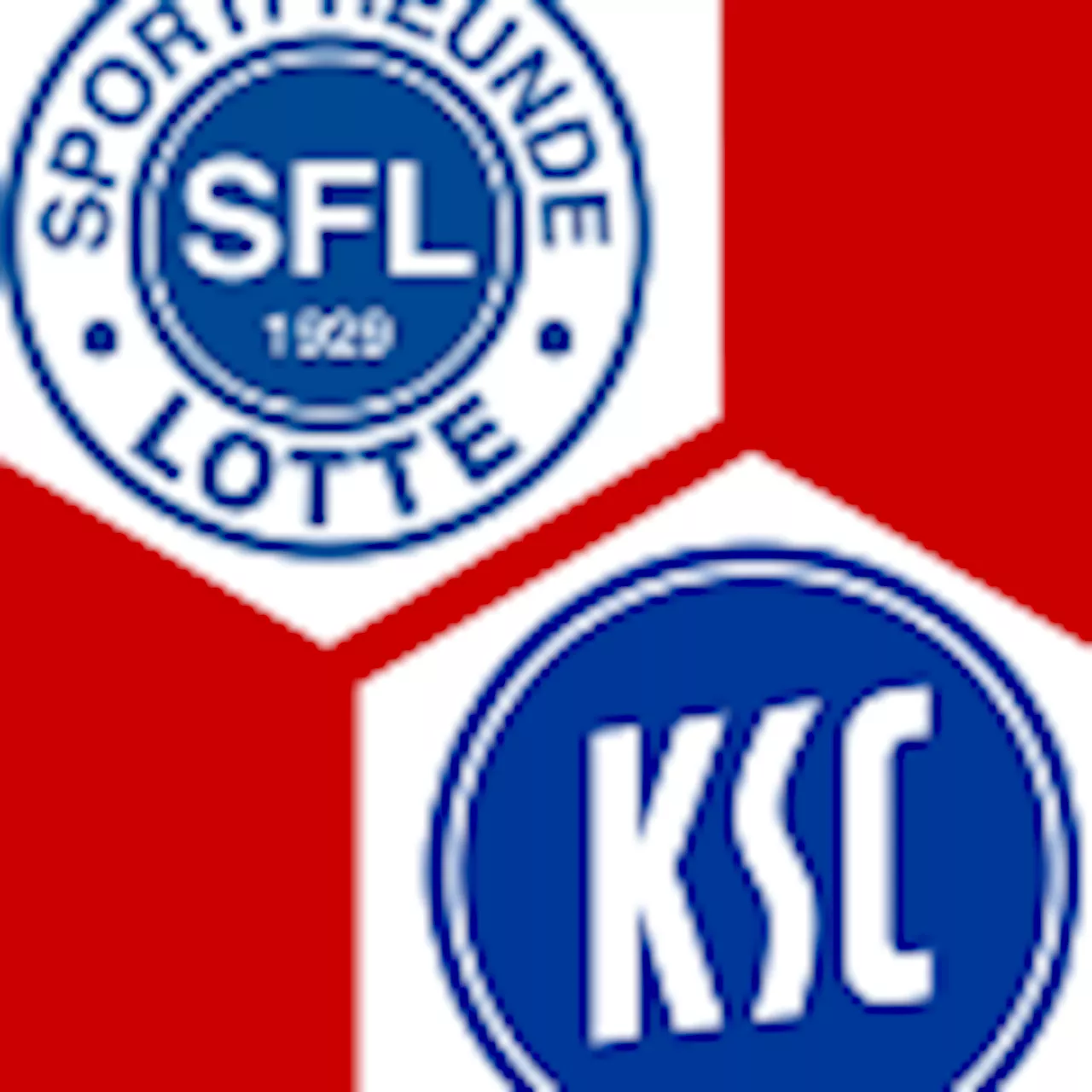 Sportfreunde Lotte - Karlsruher SC : | 1. Runde