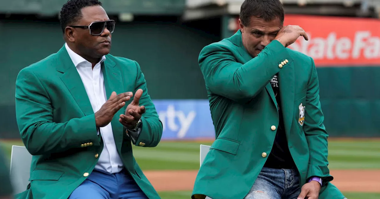 'Emotional' Jose Canseco salutes A's fans as final Bay Bridge Series kicks off