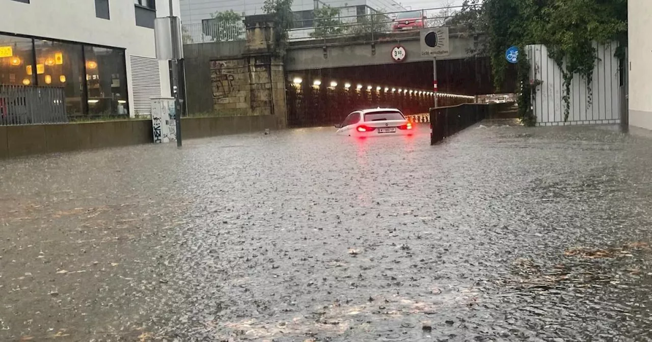 Regenrekord in Wien brachte Menschen in Lebensgefahr