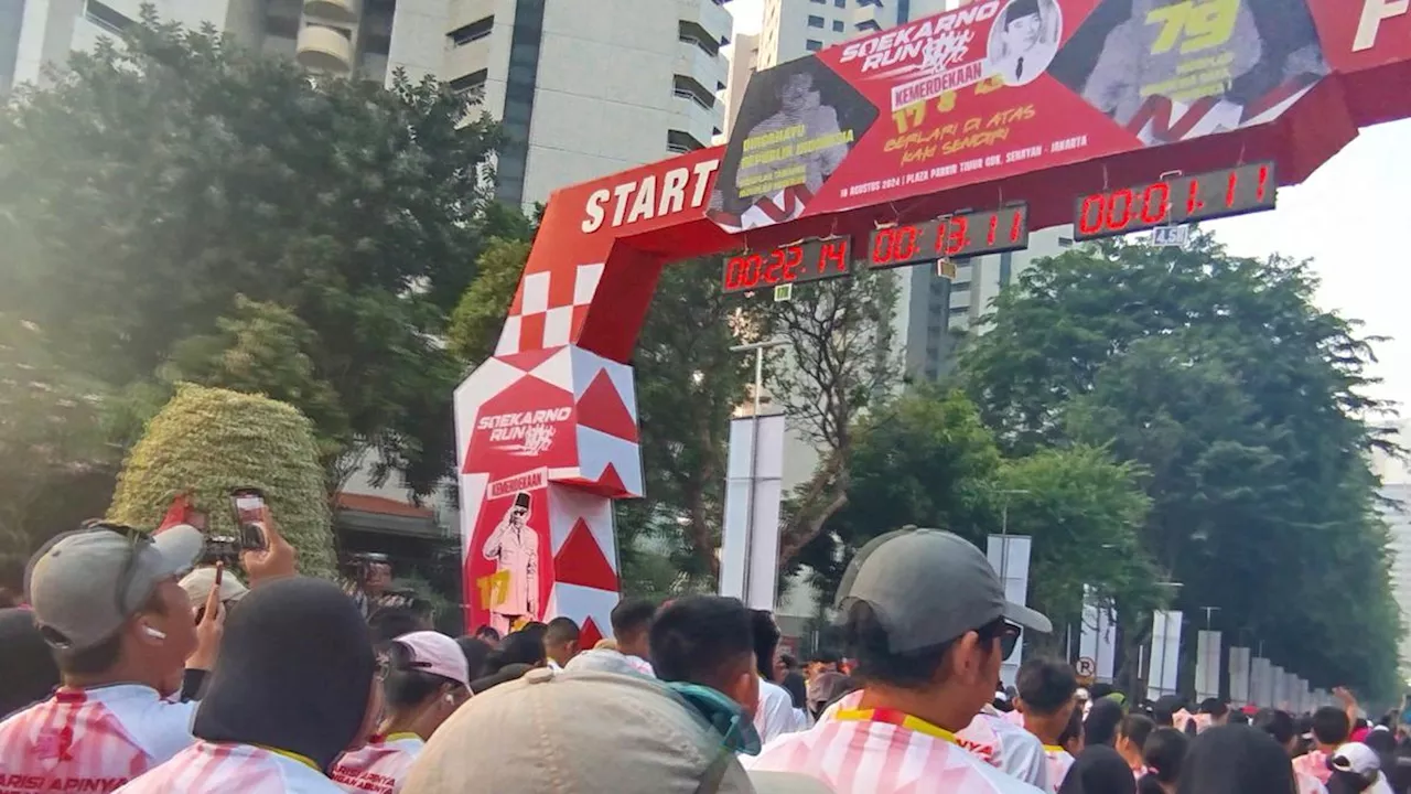 PDIP Gelar Soekarno Run di Plaza Timur Senayan, Tema Berlari di Atas Kaki Sendiri