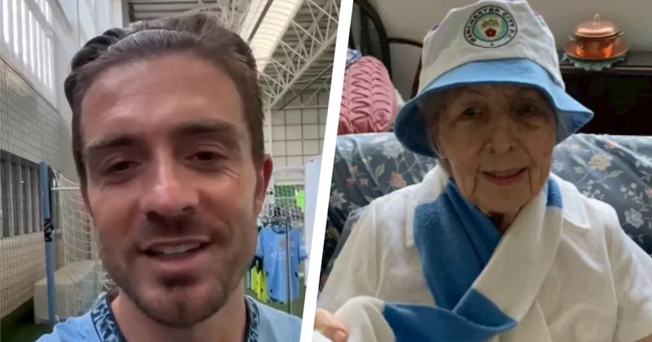 Manchester City star's message to super fan as she marks incredible landmark