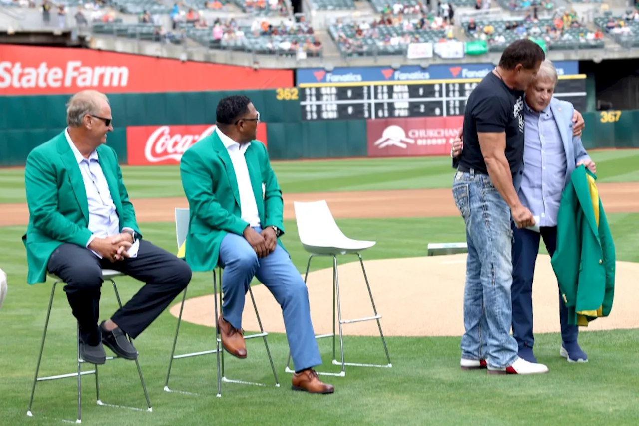 Headlined by emotional Jose Canseco, Oakland A’s officially induct 2024 Hall of Fame class