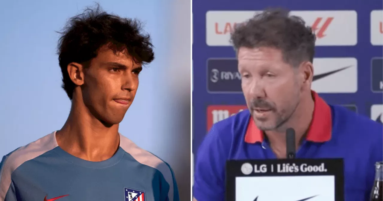 Diego Simeone responds to reports Chelsea have agreed deal for Joao Felix