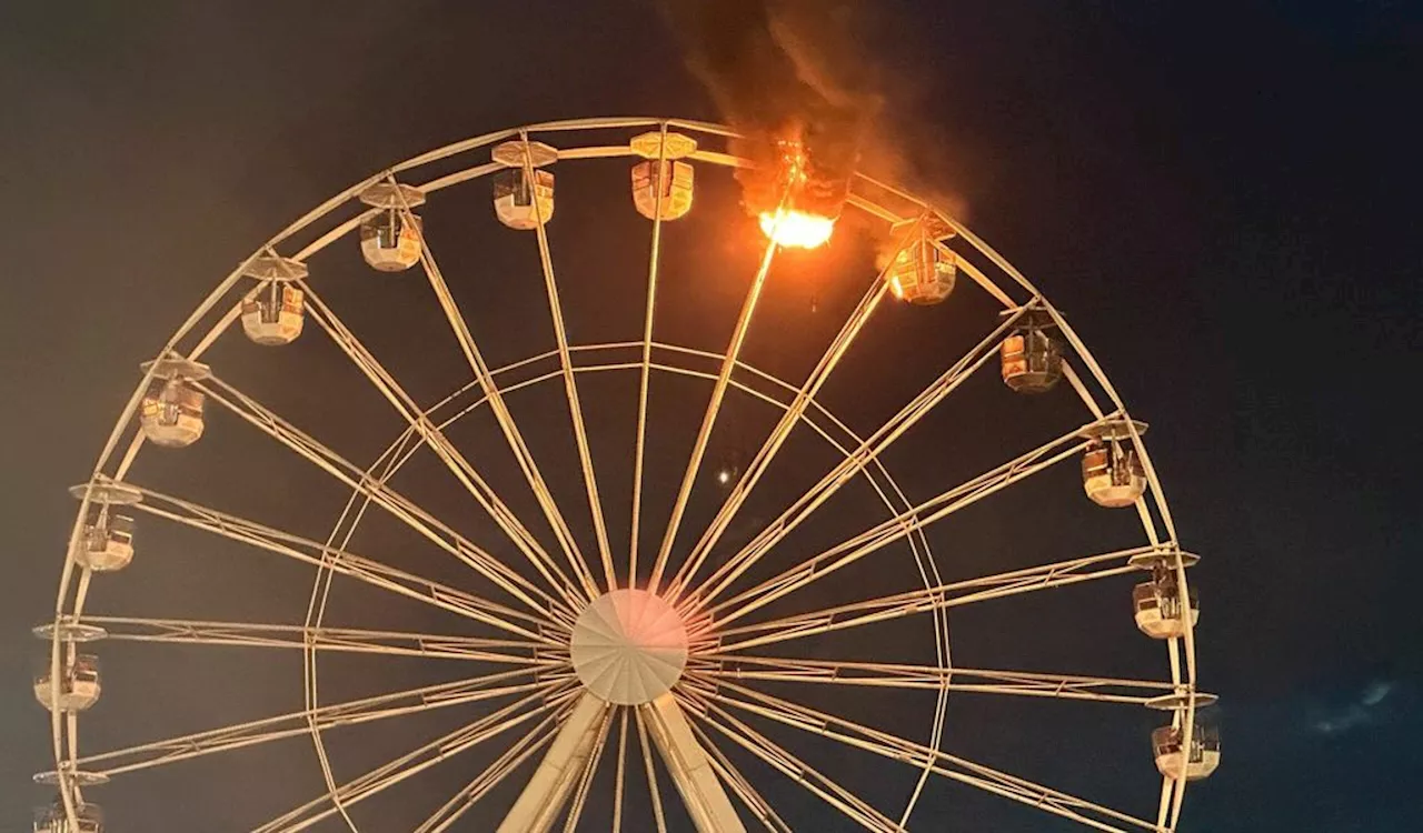 Auf beliebtem Festival: Riesenrad in Flammen – mehrere Verletzte