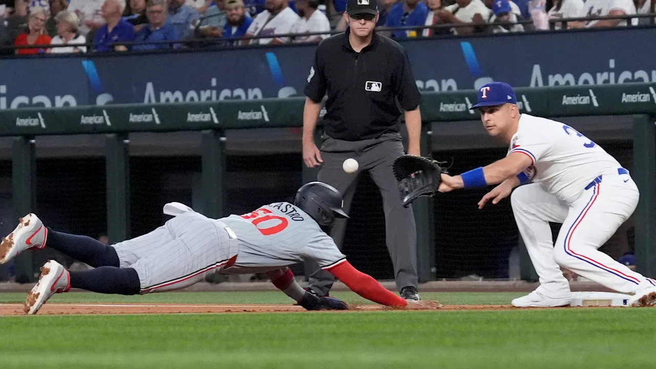 Willi Castro's 2-run single highlights 3-run 8th inning as Twins beat struggling Rangers