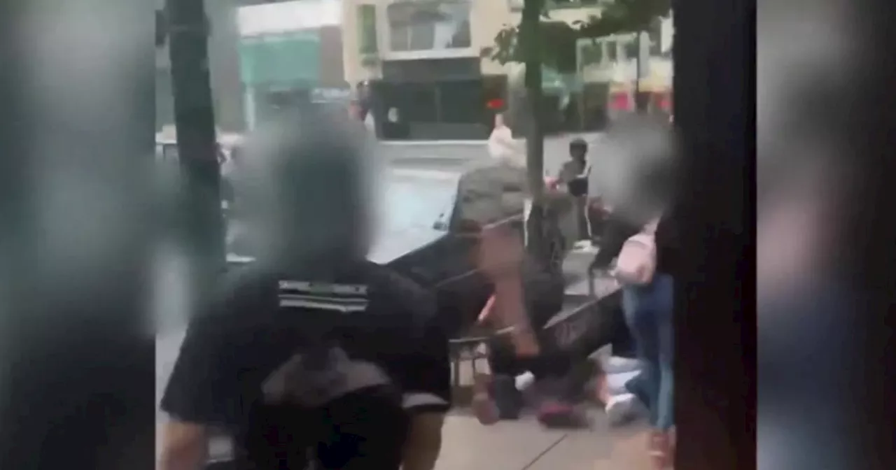 Police are investigating a violent beating caught on camera outside a D.C.-area Shake Shack