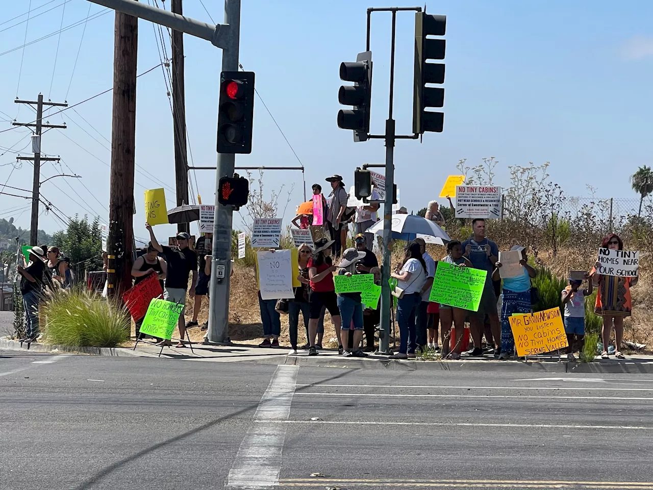 Same group that protested Spring Valley tiny homes site rally against proposed Lemon Grove site