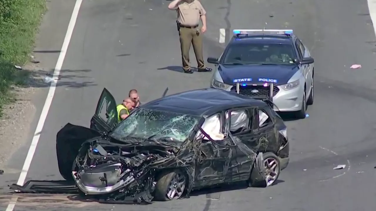 Toddler killed, 2 siblings injured after father abducts them and crashes vehicle, police say