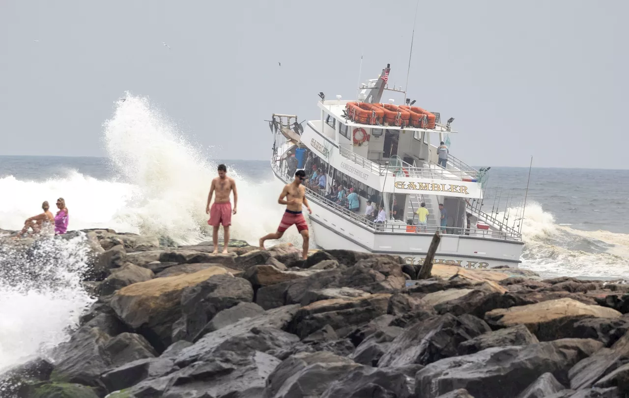 Jersey Shore fisherman rescued as rip currents make for dangerous conditions