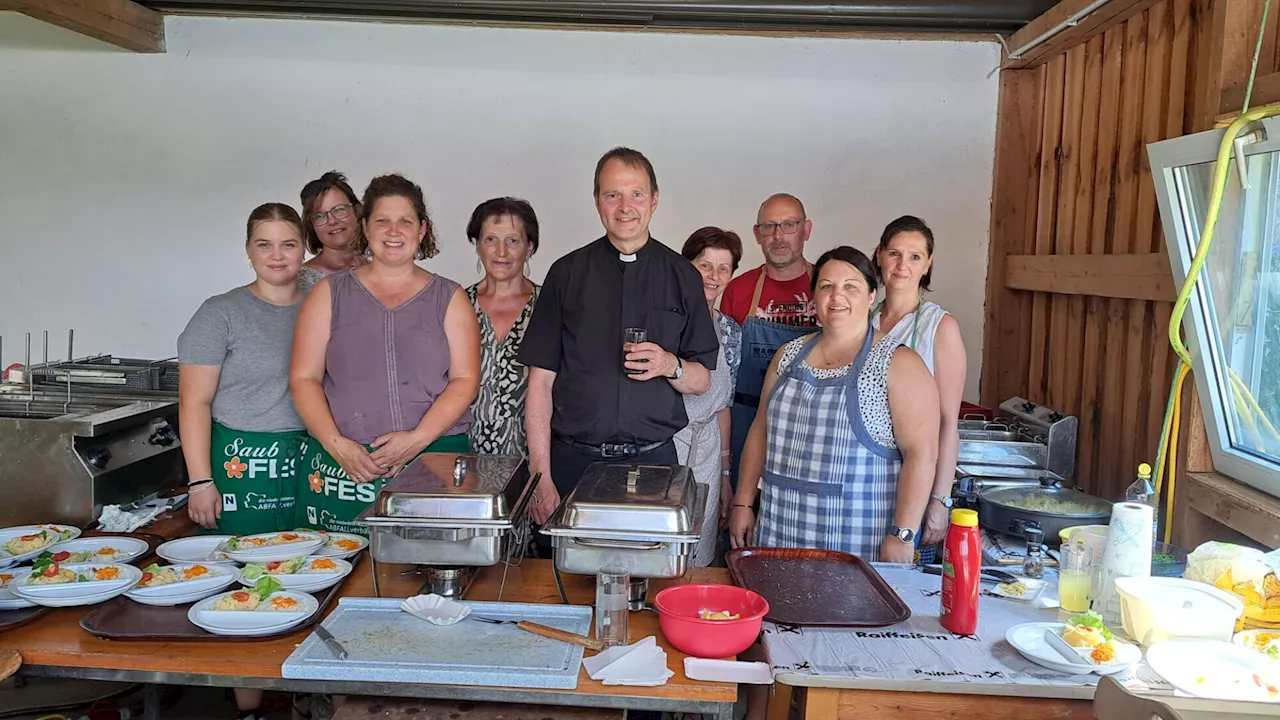 Ein Hoch auf den heiligen Laurentius in der Pfarre Obritzberg