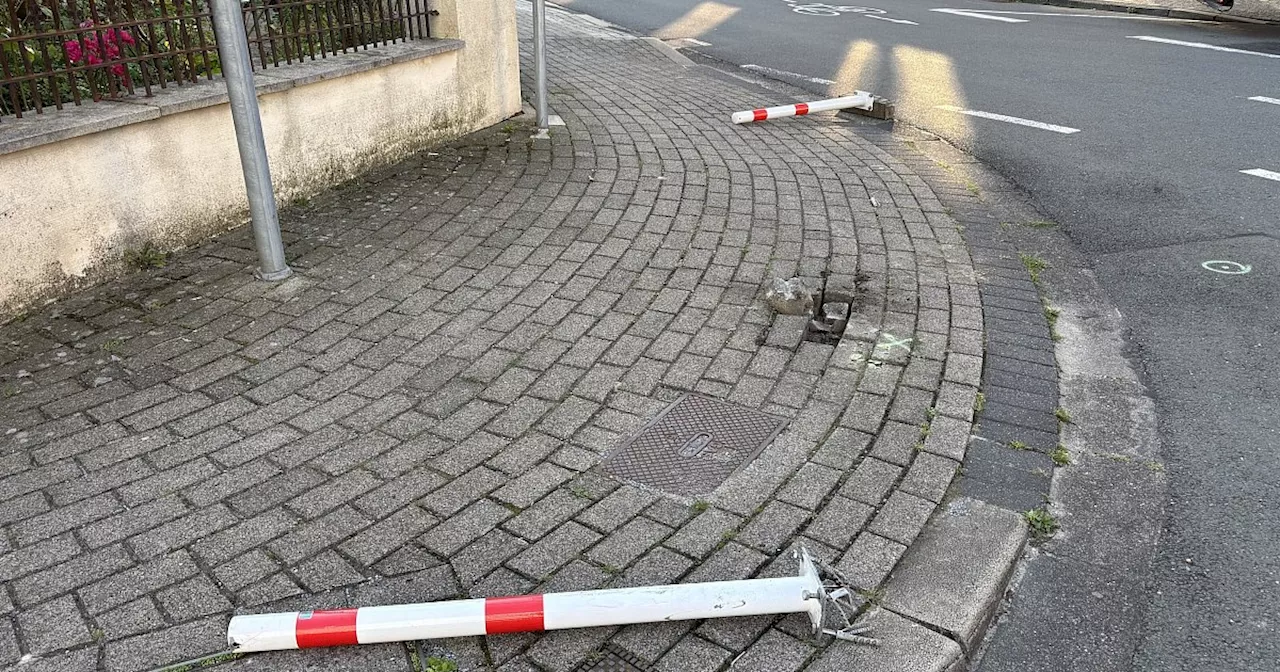 Erneut reißt ein Täter die Poller aus der Bielefelder Fahrradstraße