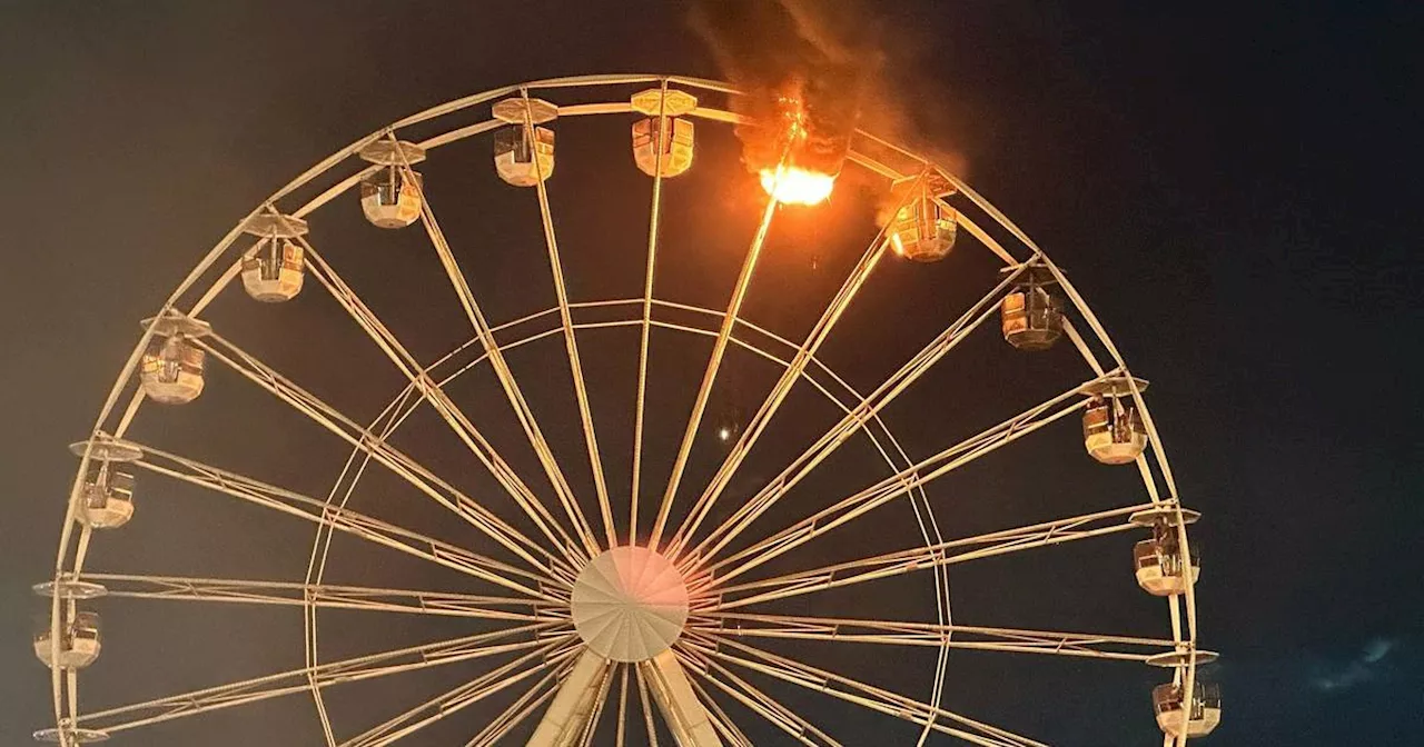 Festival 'Highfield' nahe Leipzig: Verletzte durch Feuer am Riesenrad