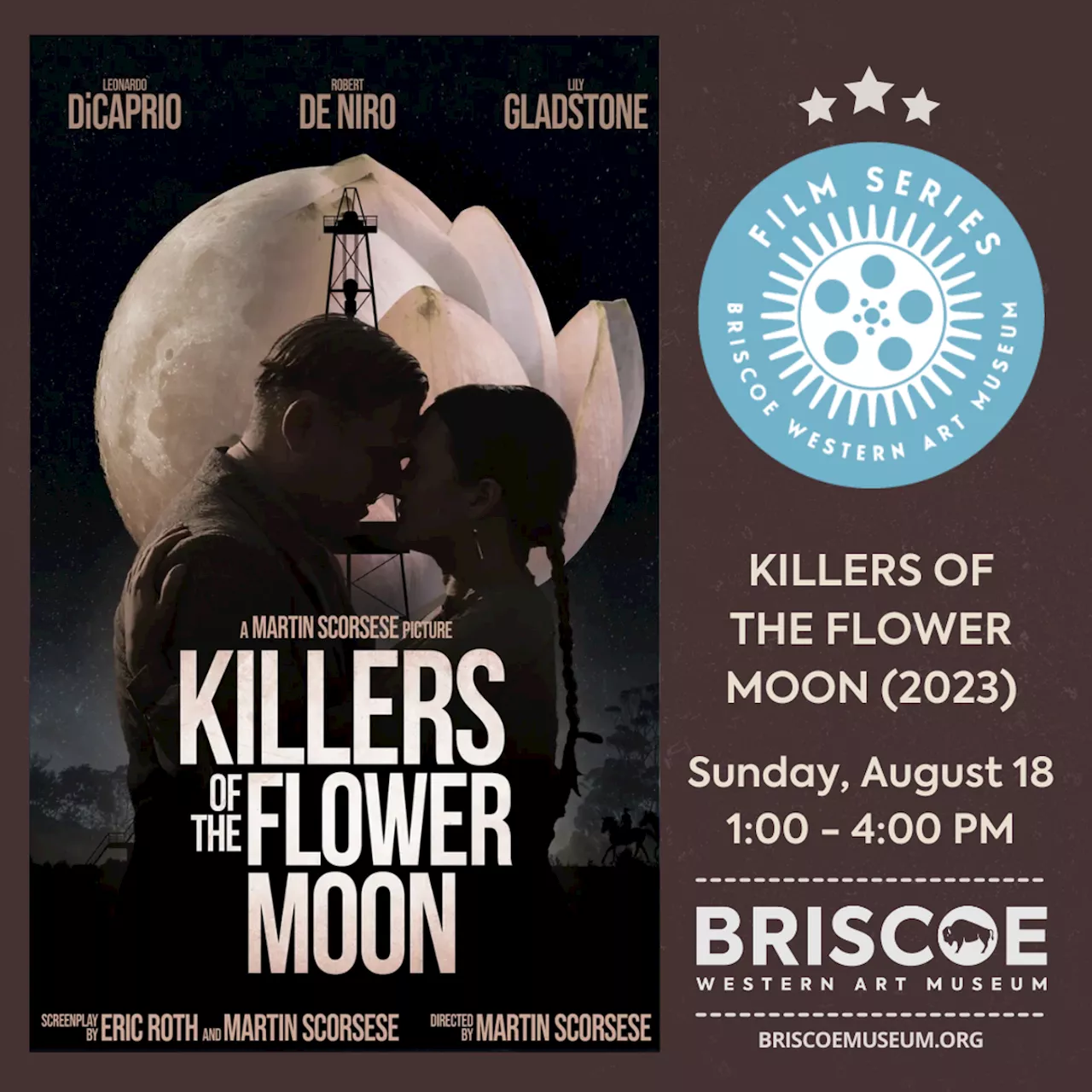 Briscoe Summer Film Series: 'Killers of the Flower Moon' (2023)