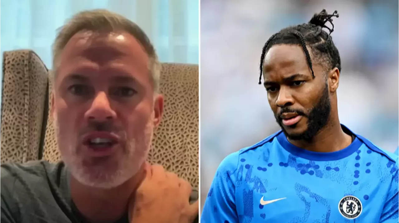 Jamie Carragher's immediate reaction after reading Raheem Sterling's statement is going viral