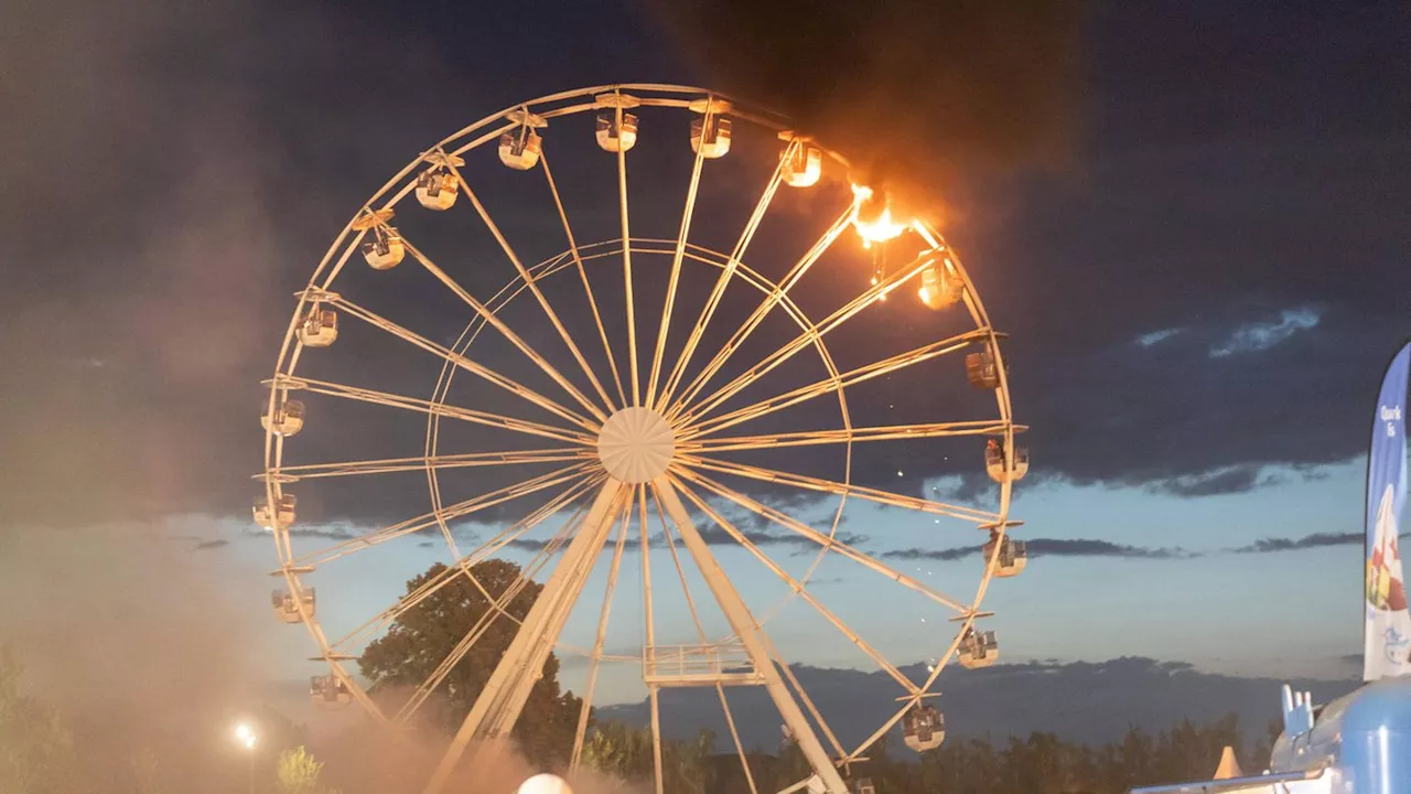 Highfield-Festival: Erste Hinweise auf Ursache für Riesenrad-Brand