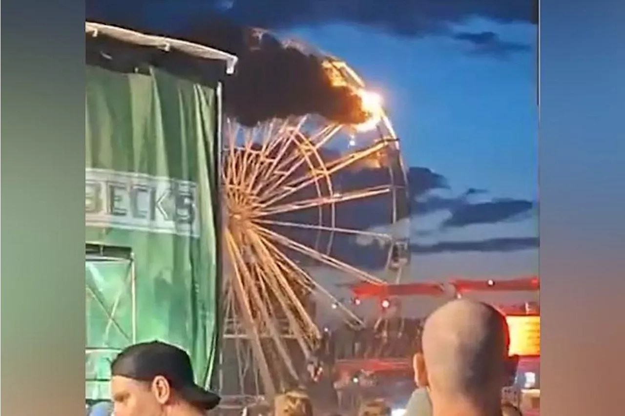 Ferris wheel fire at German music festival injures more than 20