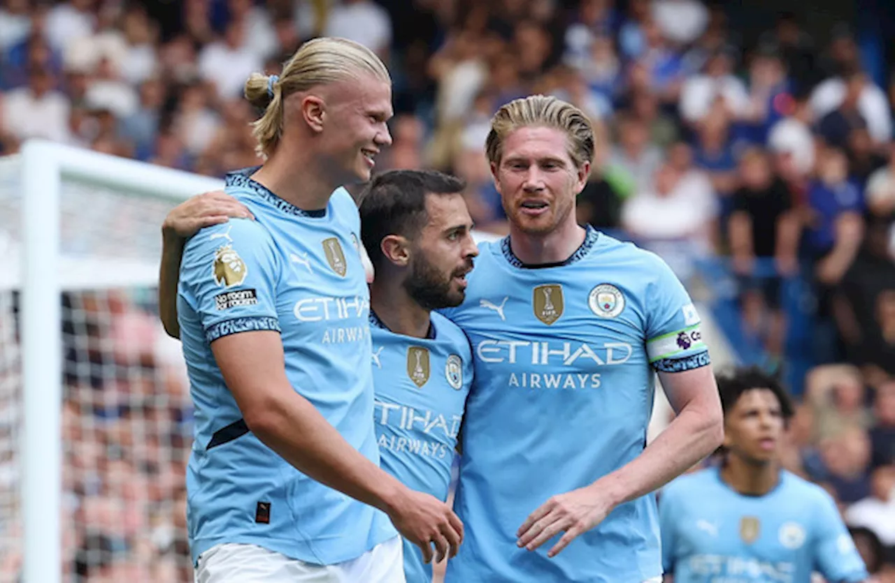 Man City start pursuit for fifth straight league title with victory at Chelsea