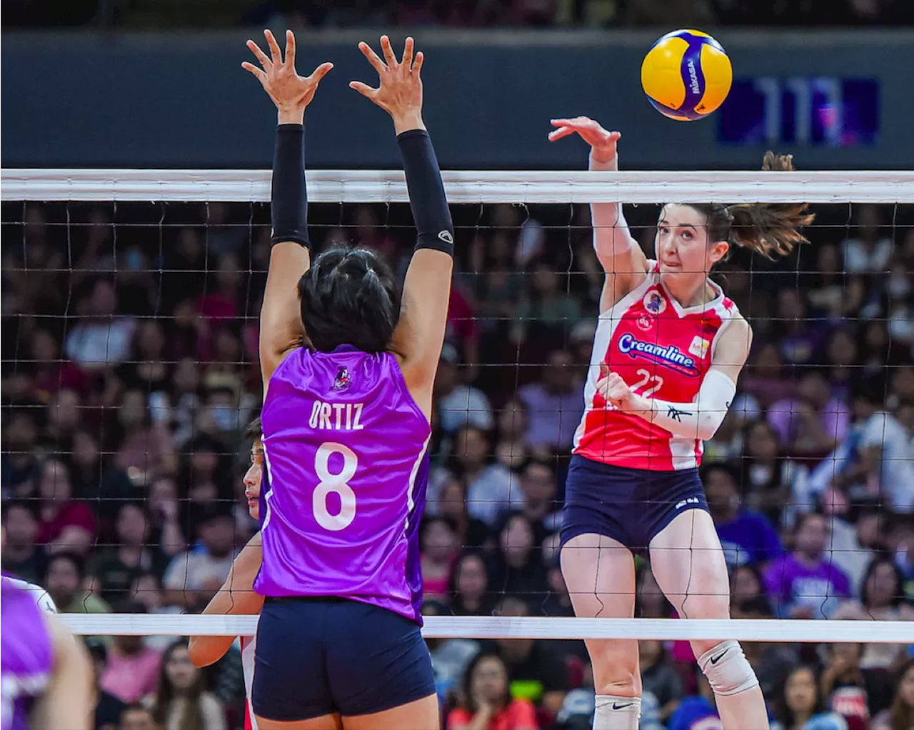 Erica Staunton relishes first Creamline-Choco Mucho match