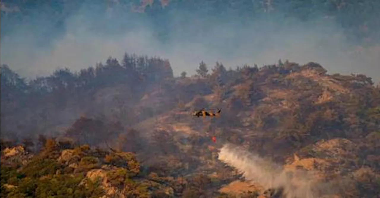 Turkish firefighters struggle with numerous wildfires fanned by wind