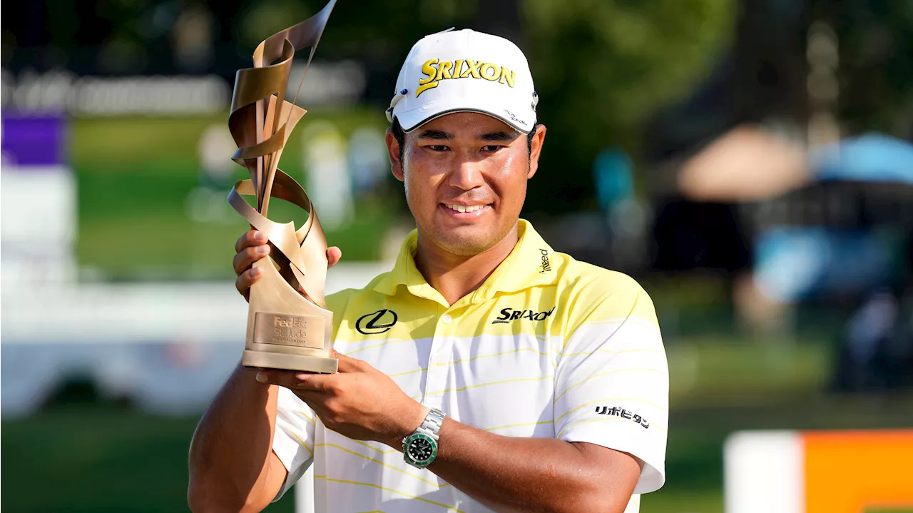 Matsuyama avoids collapse, rallies to win playoff opener in Memphis