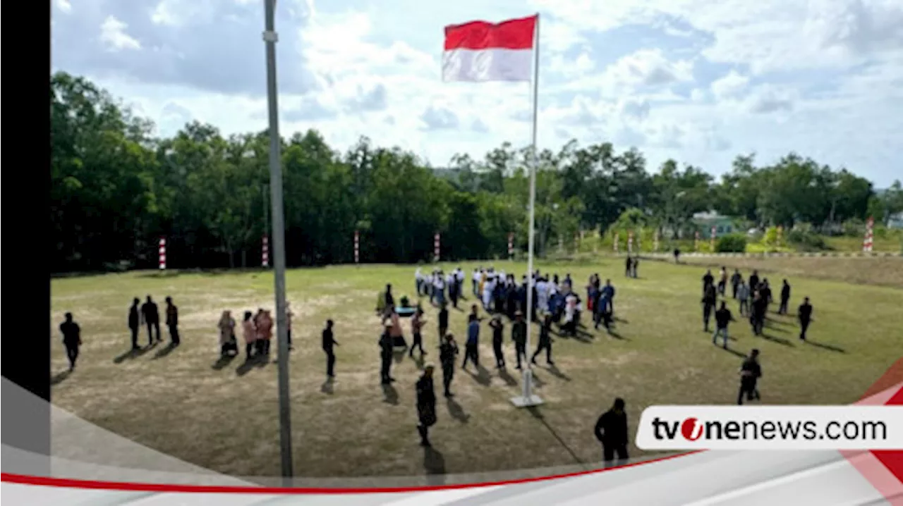 Detik-detik Warga Pulau Rempang dan Pulau Galang Upacara Peringati HUT RI