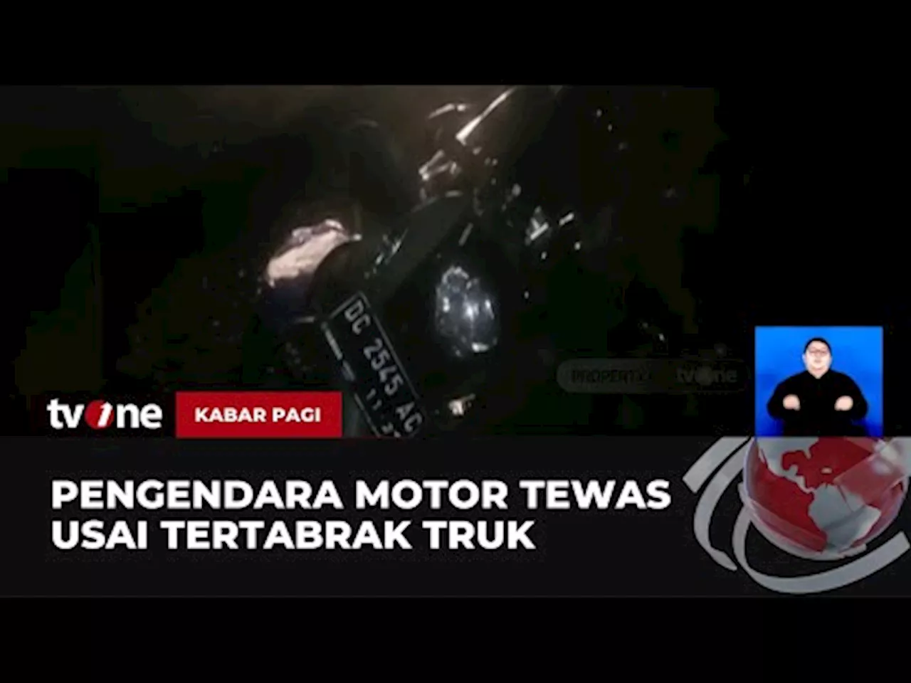 Dua Pengendara Motor Tertabrak Truk, Satu Orang Tewas