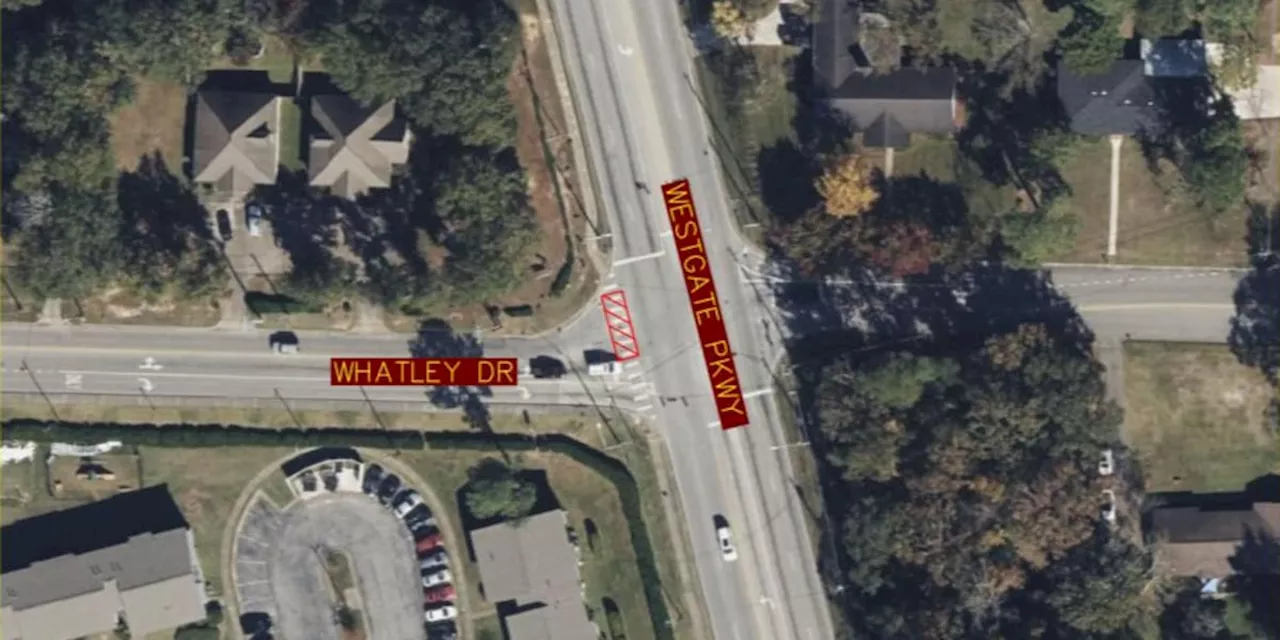 Westgate, Whatley experiencing roadway closures