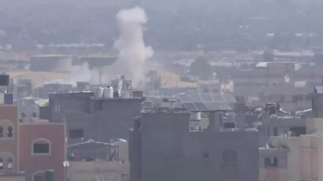 Smoke rises over Khan Younis as Israeli offensive in southern Gaza continues