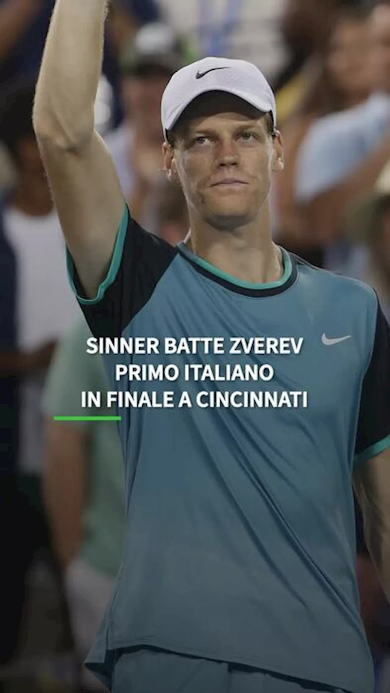 Sinner batte Zverev: primo italiano in finale a Cincinnati