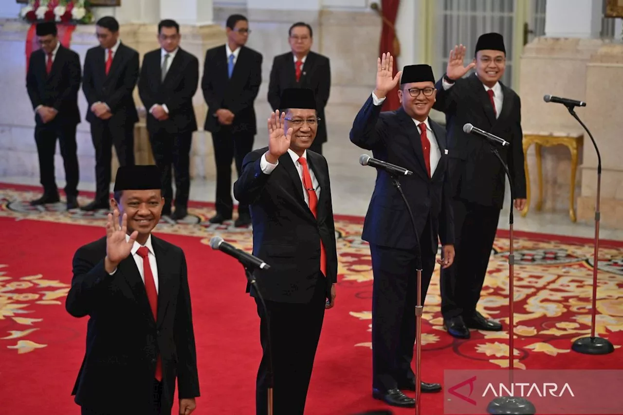 Presiden lantik Supratman Andi Agtas sebagai Menkumham