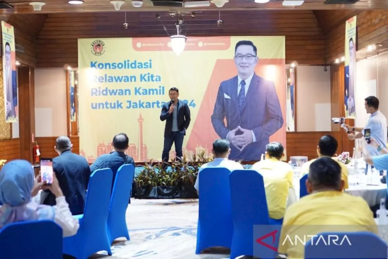 Relawan Kita dukung Ridwan Kamil-Suswono pada Pilkada Jakarta 2024