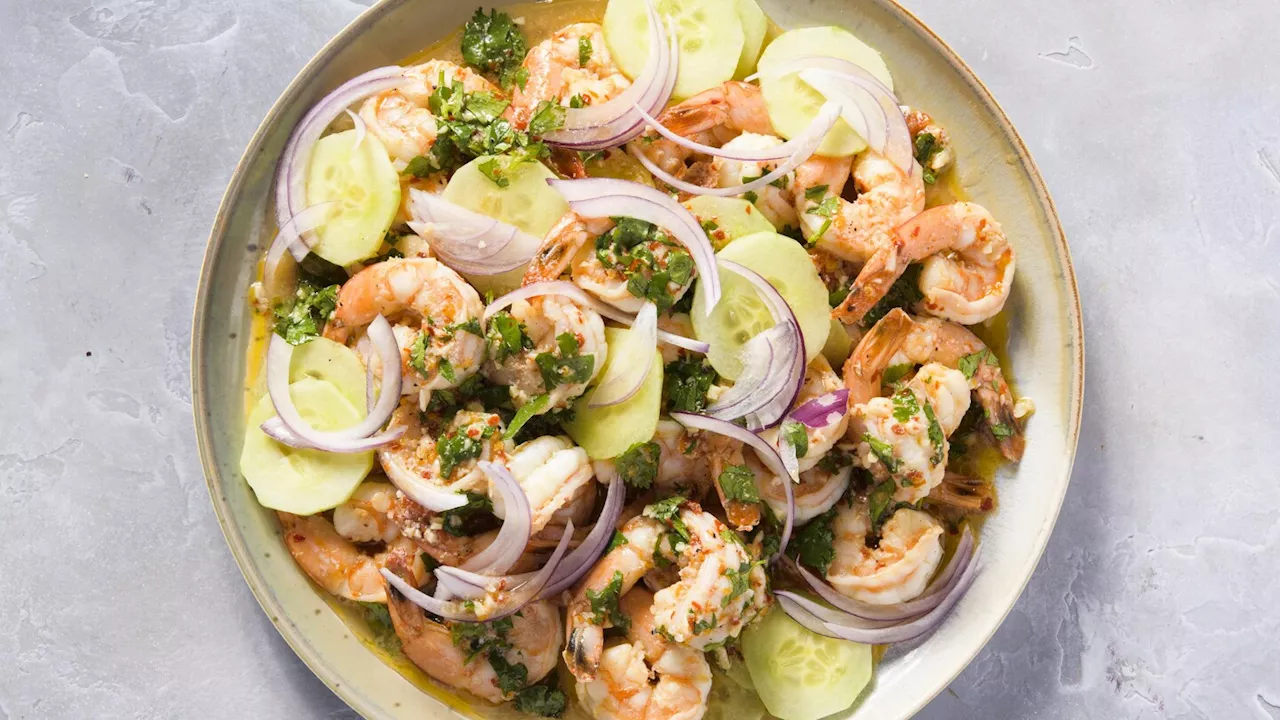 Tequila and butter create a saucy base for garlicky, spicy shrimp